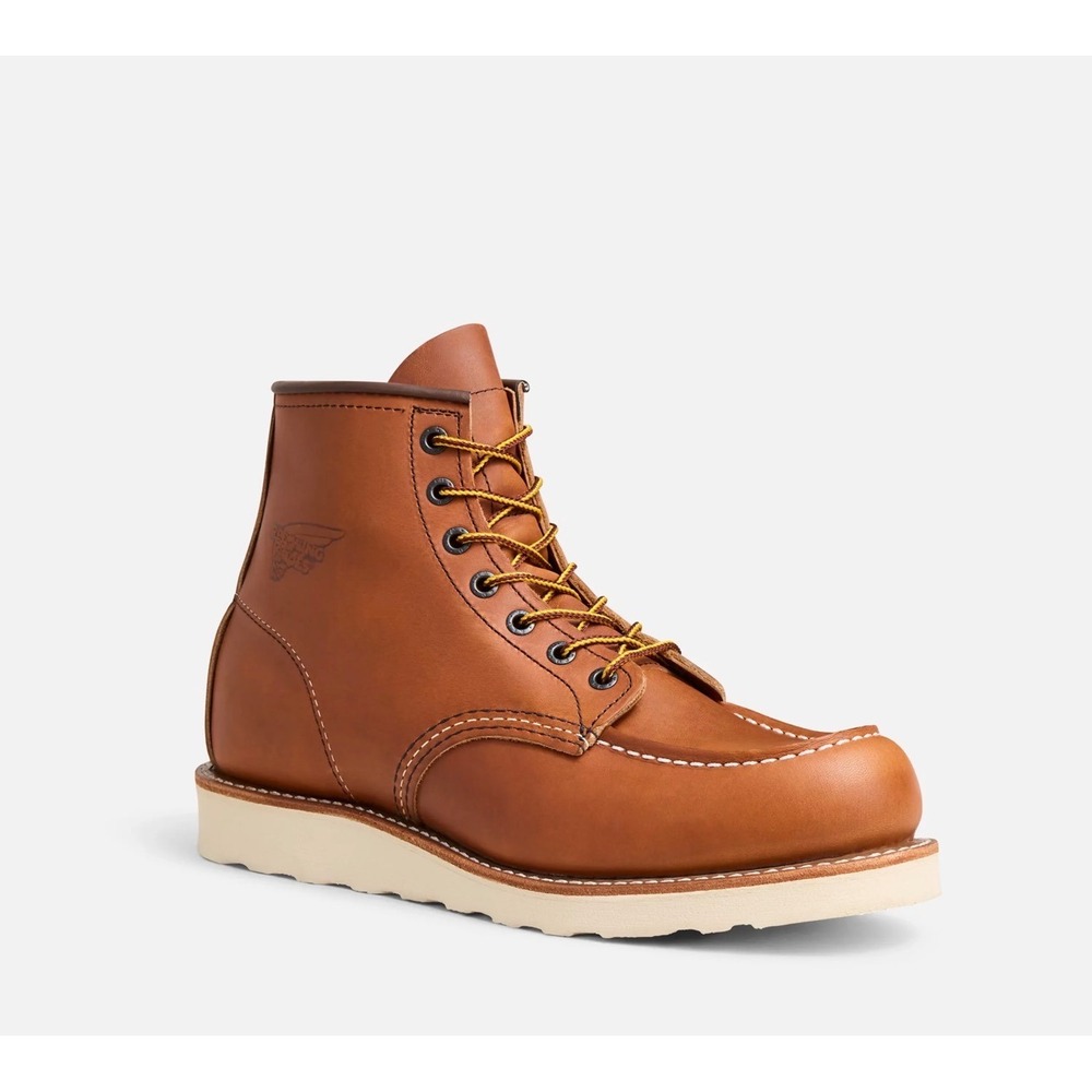 Red Wing 10875 Traction Tred 6-Inch Leather Work Boots Brown Mens